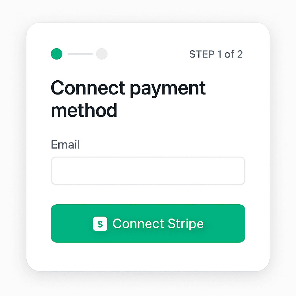 Stripe connection screen